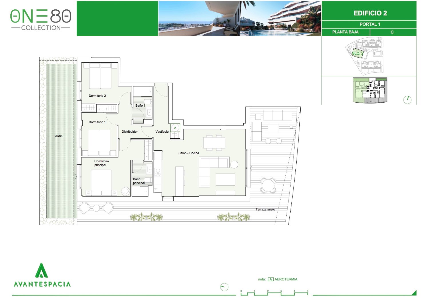 Apartamento con Piscina y Zonas Verdes en Estepona- Costa del Sol