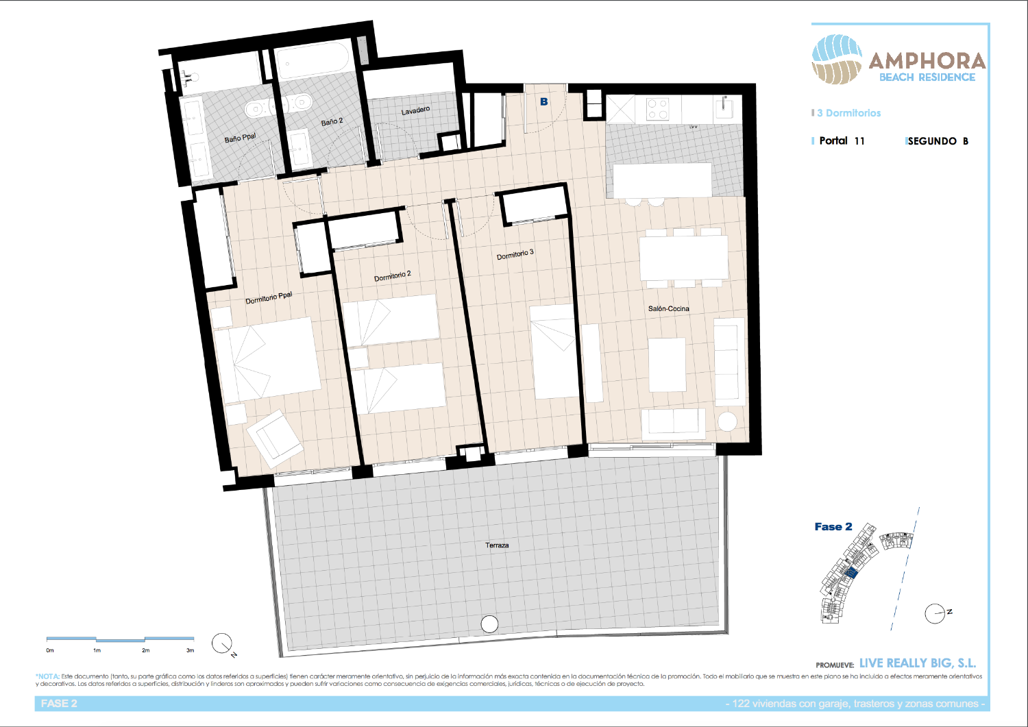 Spacieux appartement de 3 chambres en bord de mer - Costa del Sol