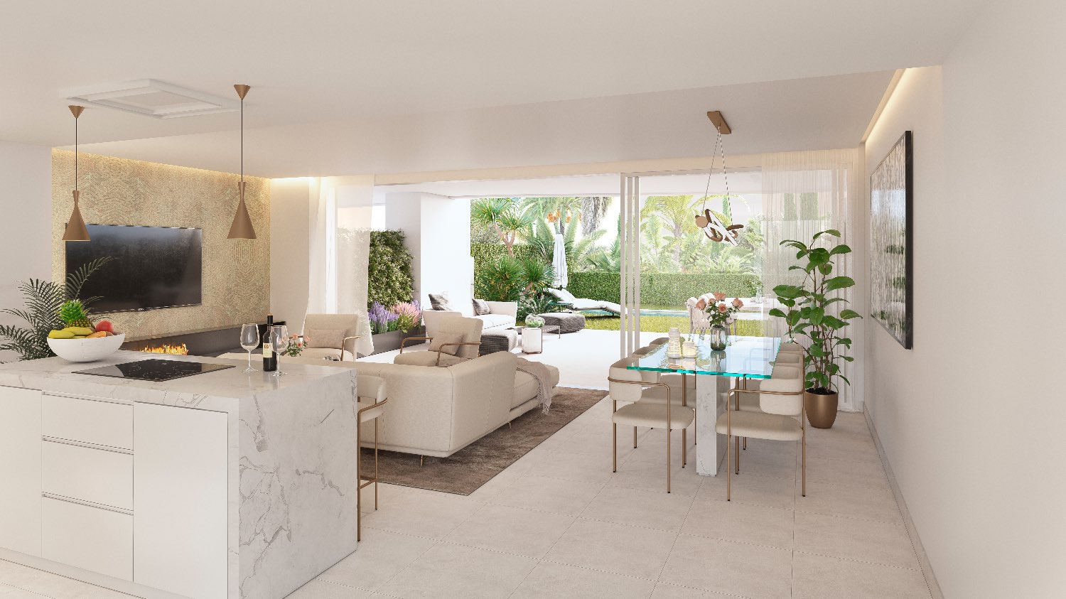 Ground Floor Apartment with Garden and Frontline Golf - Costa del Sol