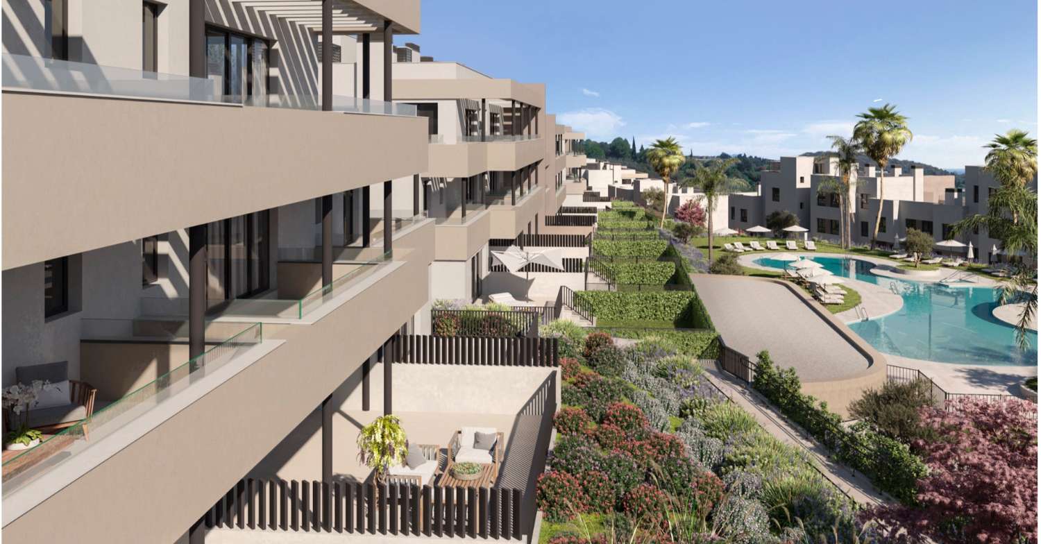 Apartamento con terraza de 84 m2 en Casares Costa - Costa del Sol